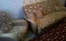 Раскладной диван, 2 кресла